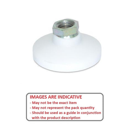 1072384 | MSF-064C-S3AP --- Levelling Socket Mounts - 1/4-20 UNC - 6.35mm - 25.4x17.8 mm Swivel - Stainless Steel 303/304 Similar to A2, 18-8 HRB80 Mount