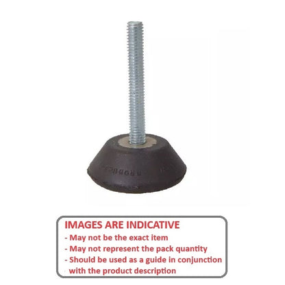 1083412 | TMF-555-ARS --- Levelling Bonded Neoprene Mounts - 9.0 to 29.0 Kg 1.27x6.35 mm With Stud