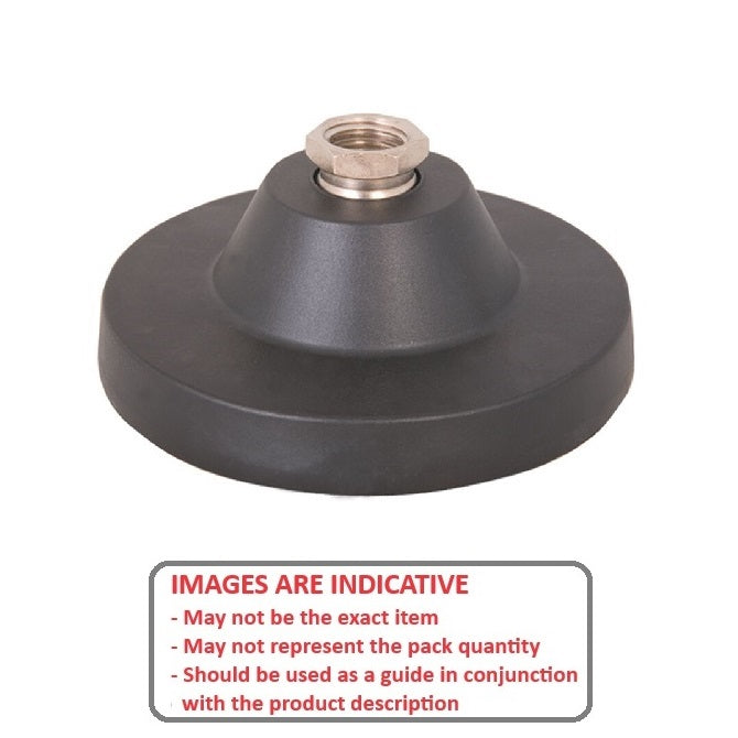 1102972 | MLF-127C-S3NY-0LH --- Levelling Socket Mounts - 1/2-13 UNC - 12.7mm - 101.6x18.5 mm Standard - Stainless Steel Mount