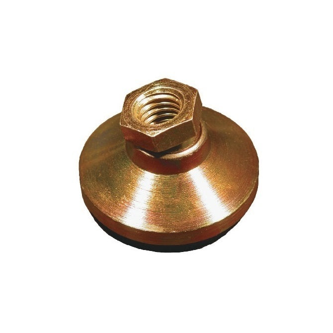 Mounts - Levelling Socket - Swivel - Gold Chromate - Rubber Padded