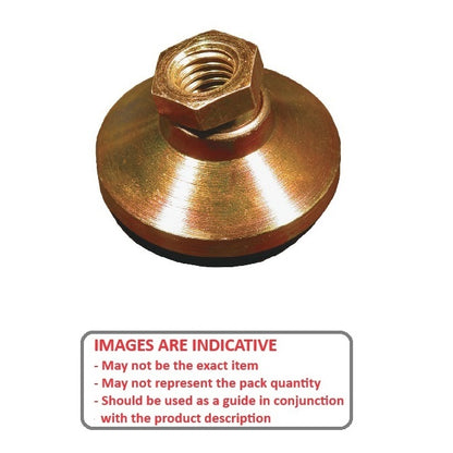 1072385 | MSF-064C-CGCRP --- Levelling Socket Mounts - 1/4-20 UNC - 6.35mm - 25.4x17.8 mm Swivel - Steel Mount