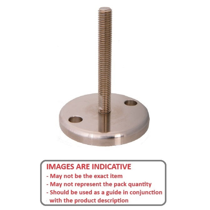 1103017 | MSM-127C-152-S4-ALPHY-L110 --- Levelling Studded Mounts - 1/2-13 UNC - 12.7mm - 110x11.9 mm Hygienic - Stainless Steel 304 Similar to A2, 18-8 HRB80 Mount