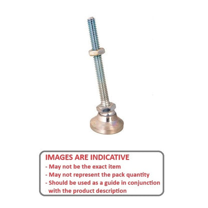 1056334 | MSM-048F-051-CCC --- Levelling Studded Mounts - 10-32 UNF - 4.76mm - 19.1x13.5 mm Swivel - Steel Mount