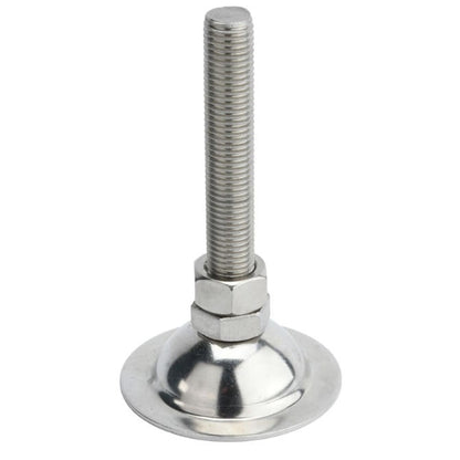 1092051 | MLM-100M-080-Z-ECO --- Levelling Studded Mounts - M10 - 10x1.5mm - 38x19.5 mm Economy - Steel - Zinc Mount