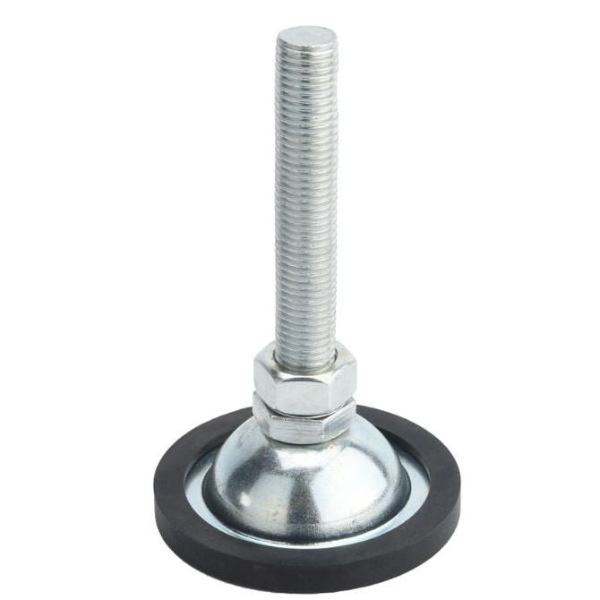 1092236 | MLM-100M-080-ZRP-ECO --- Levelling Studded Mounts - M10 - 10x1.5mm - 45x22.5 mm Economy - Steel - Zinc Mount