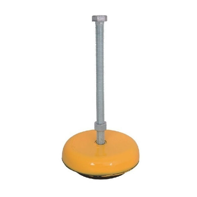1103058 | MLM-127C-203-CEB-OSHAY --- Levelling Studded Mounts - 1/2-13 UNC - 12.7mm - 120.7x38.1 mm Elastomer Base OSHA Yellow - Steel Mount