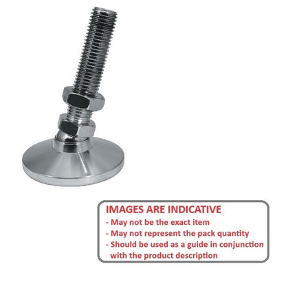 1056319 | MLM-048F-025-CNP --- Levelling Studded Mounts - 10-32 UNF - 4.76mm - 19.1x13.5 mm Standard - Steel Mount