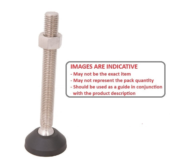 1111579 | MLM-159C-150-S3NY-LA0LH-101 --- Levelling Studded Mounts - 5/8-11 UNC - 15.88mm - 101.6x18.5 mm Light Duty - Stainless Steel Mount
