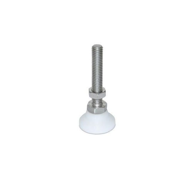 1056312 | MSM-048F-025-S3AB --- Levelling Studded Mounts - 10-32 UNF - 4.76mm - 19.1x13.5 mm Swivel - Stainless Steel 303/304 Similar to A2, 18-8 HRB80 Mount