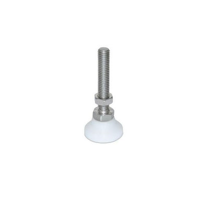 1056329 | MSM-048F-051-S3AB --- Levelling Studded Mounts - 10-32 UNF - 4.76mm - 19.1x13.5 mm Swivel - Stainless Steel 303/304 Similar to A2, 18-8 HRB80 Mount