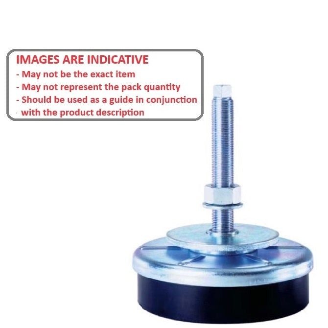 1219349 | MMI-0998-M --- Machinery Industrial Mounts - 997.9 Kg - 120.65x45.974 mm Medium Duty - Rubber and Steel Mount