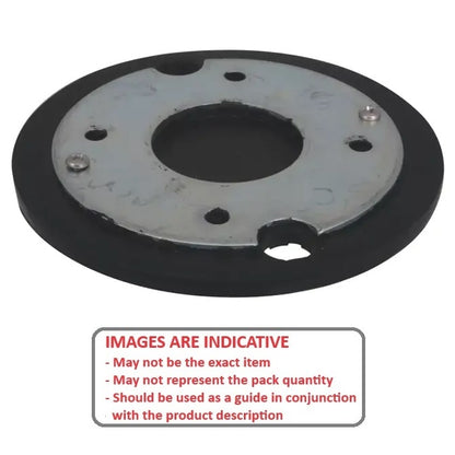 1189839 | MLP-0114-VR --- Levelling Vibration Pads Mounts - 113.8 mm Steel Plate - - - Rubber Mount