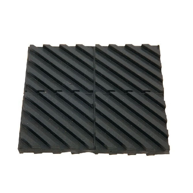 1212987 | MNP-304-R (5 Pcs) --- Neoprene Pads Mounts - 304.8 x 304.8 mm 1.0 - 25.0 psi 7.938 mm Ribbed Pattern - Neoprene Rubber Mount