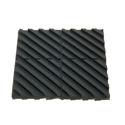 1186609 | MNP-101-R (5 Pcs) --- Neoprene Pads Mounts - 101.6 x 101.6 mm 1.0 - 25.0 psi 7.938 mm Ribbed Pattern - Neoprene Rubber Mount