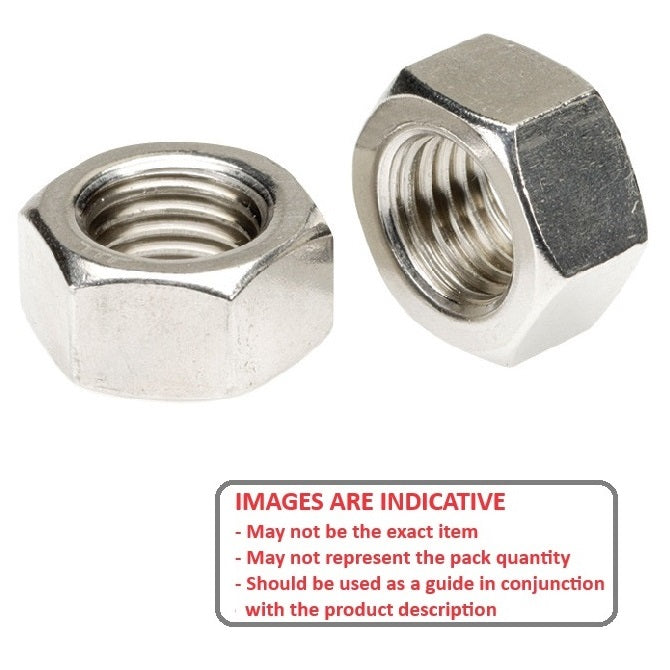 1091449 | NT0095C-HX-AL (Pack of 50)  --- Hexagonal Nuts - 3/8-16 UNC - 9.53mm - 8.33x14.29 mm Full