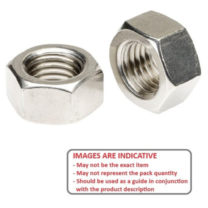 1060012 | NT050M-HX-AL (10 Pcs) --- Hexagonal Nuts - M5 - 5x0.8mm - 4x8 mm Full - Aluminium Nut