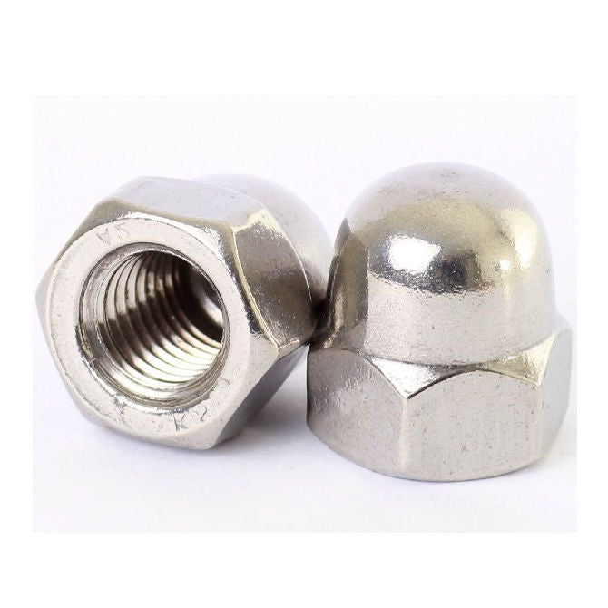 1073921 | NT064C-DM-S4 (5 Pcs) --- Dome Nuts - 1/4-20 UNC - 6.35mm - 304 Stainless 9.65 mm Nut