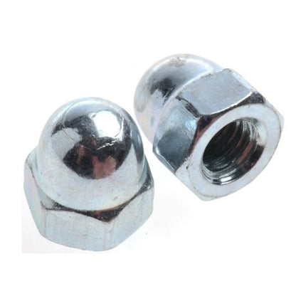 1051036 | NT039W-DM-CC (50 Pcs) --- Dome Nuts - 5/32-32 BSW - 3.969mm - Steel - Chrome Plated