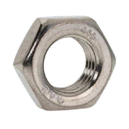 1069816 | NT064C-HH-S4 (20 Pcs) --- Hexagonal Nuts - 1/4-20 UNC - 6.35mm - 2.7x11.11 mm Half - Stainless Steel 304 Similar to A2, 18-8 HRB80 Nut