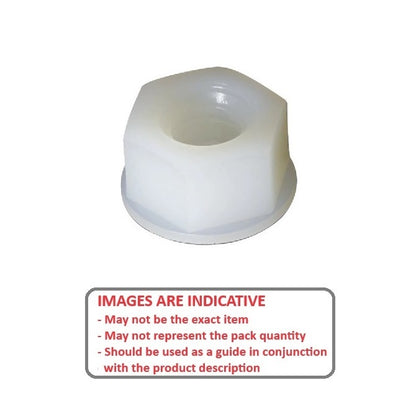 1040597 | NT022C-HXT-W-NY (20 Pcs) --- Hexagonal Nuts - 2-56 UNC - 2.18mm - 3.56x4.57 mm Full - Nylon Zytel 101 Nut