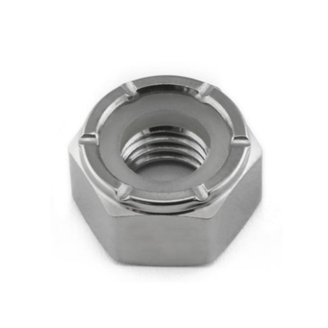 Hexagonal Nuts - 8-32 UNC - 4.17mm - - 8.73 mm Nylon Insert - Aluminium Nut