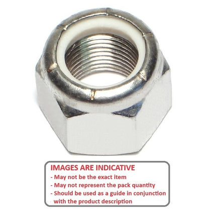 1054610 | NT040M-NI-AL (15 Pcs) --- Hexagonal Nuts - M4 - 4x0.7mm - 5x7 mm Nylon Insert - Aluminium Nut