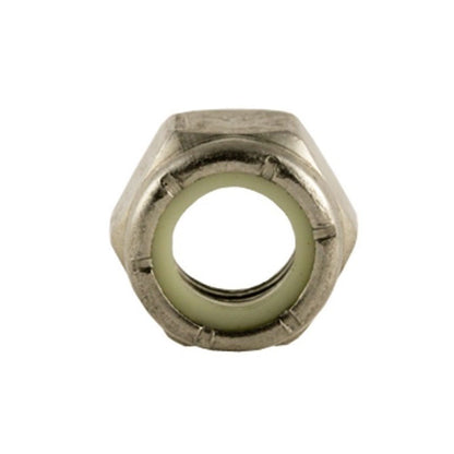 1042619 | NT025C-NI-CS (10 Pcs) --- Hexagonal Nuts - 3-48 UNC - 2.52mm - 3.7x6.4 mm Nylon Insert - Steel - Plated Nut