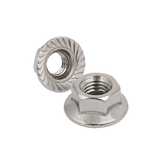 Flanged Nuts - M8 -8x1.25mm- 304 Stainless