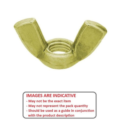 1095715 | NT120M-WG-BR (50 Pcs) --- Wing Nuts - M12 - 12x1.75mm - - - - - Brass Nut