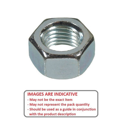 1089353 | NT100M-HX-CZ (20 Pcs) --- Hexagonal Nuts - M10 - 10x1.5mm - 8.2x17 mm Full - Steel - Zinc Plated Nut