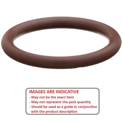 1053048 | OR-00400-200-VBR75 (1000 Pcs) --- Fluoroelastomer O-Rings - 4 mm x 2 mm Brown Fluoroelastomer