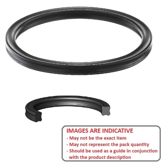 1124881 | QR-02064-320-N70 (200 Pcs) --- Quad O-Rings - 20.64x3.18 mm - Nitrile NBR O-Ring