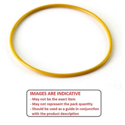 1075874 | ORB-00765-178-S70-011-Y (PK-2500) --- Silicone Rubber Bulk O-Rings - 7.65x1.78 mm - Yellow - Silicone Rubber O-Ring