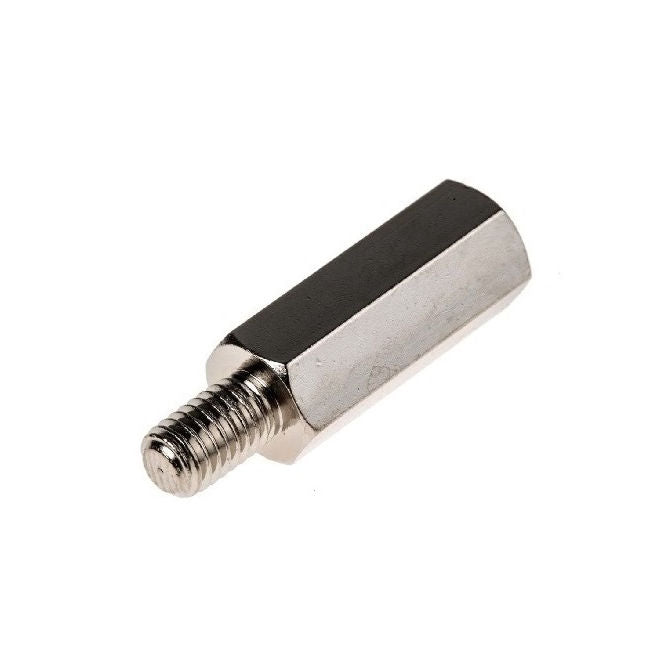 1049711 | SHX-TP-0350C-06-032-S3 --- Threaded Pillars - 6-32 UNC - 3.5mm - 6.35x25.4 mm - Stainless Steel 303 Similar to A2, 304, 18-8 Pillar
