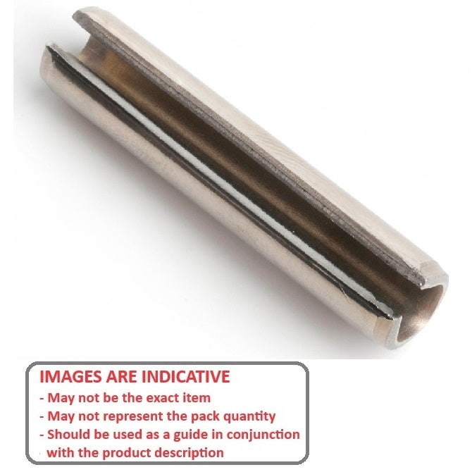 1042292 | RP025-0200-4 (2 Pcs) --- Roll Pins - 2.5x20x2.75 mm  - Stainless Steel 304 Similar to A2, 18-8 HRB80