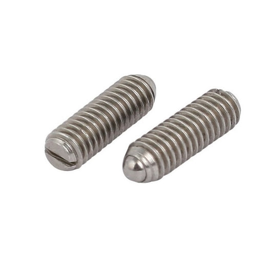 Ball Threaded Plungers - 4-48 UNF - 2.85mm - 4.8 mm - 2.5 N Stainless Body - Stainless Steel 303 Similar to A2, 304, 18-8 