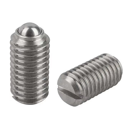 1044383 | PLBT-030M-060-S3-005 (20 Pcs) --- Ball Threaded Plungers - M3 - 3x0.5mm - 6 mm - 2 N Stainless Body - Stainless Steel 303 Similar to A2, 304, 18-8 Plunger