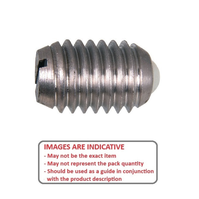 1054948 | PLST-042C-111-AS-021 --- Spring Plungers - 8-32 UNC - 4.17mm - 11.1 mm - 6.7 N No Handle - Stainless Steel Body with Acetal Plunger