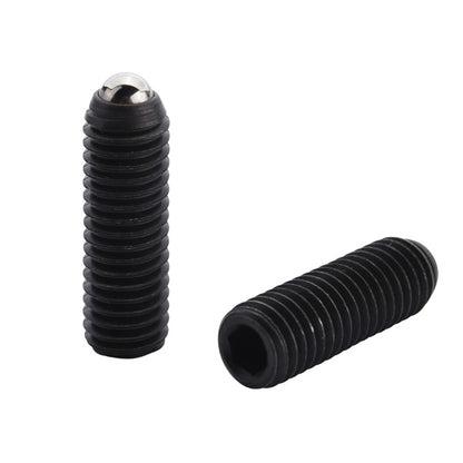 Ball Threaded Plungers - M8 - 8x1.25mm - 16 mm - 6 N Steel Body - Stainless Steel 303/304 Similar to A2, 18-8 HRB80