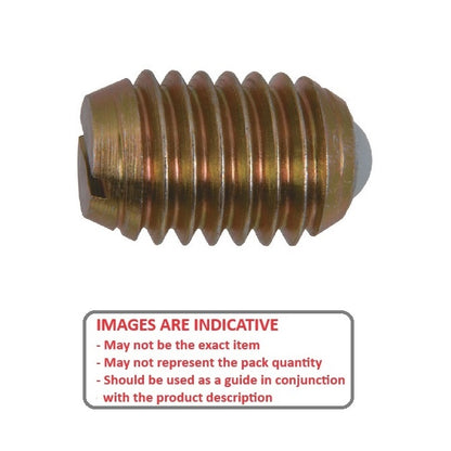 1071625 | PLBT-064C-135-CN-018 --- Ball Threaded Plungers - 1/4-20 UNC - 6.35mm - 13.5 mm - 8.9 N - Steel Body with Nylon Ball Plunger