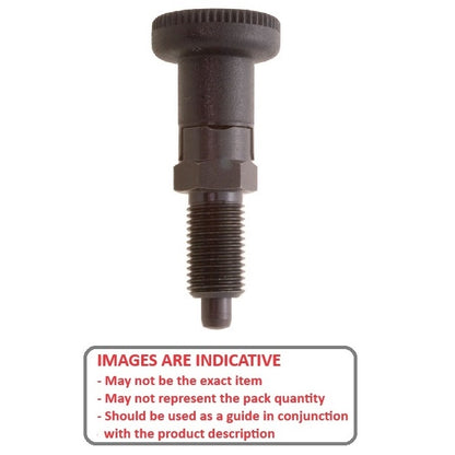 1090343 | PLIT-050-100-100-21-LSH-S3 --- Indexing Plungers - M10x1 - Extra Fine - 15 mm - 0.6 N Locking - Stainless Steel Plunger