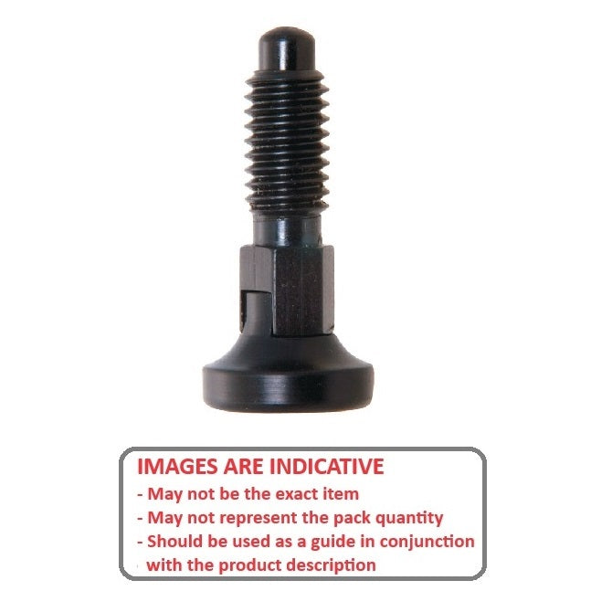1086000 | PLST-095C-191-HCL-009 --- Spring Plungers - 3/8-16 UNC - 9.53mm - 19.1 mm - 1.1 N Acetal Handle - Steel Plunger