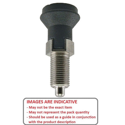 1067840 | PLIT-030-060-075-32-LKP-S3 --- Indexing Pull Knob Plungers - M6 Fine - 6x0.75mm - 31.5 mm - 0.5 N Stainless and Plastic - Stainless Steel 303 Similar to A2, 304, 18-8 Plunger