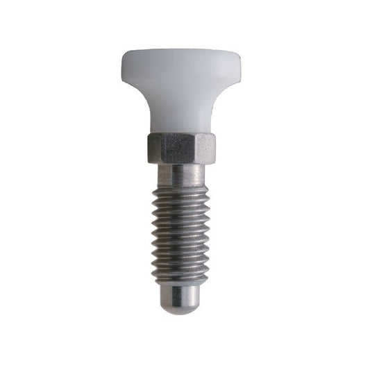 Spring Plungers - 1/2-13 UNC - 12.7mm - 25.4 mm - 2.2 N Acetal Handle - Stainless Steel with Acetal