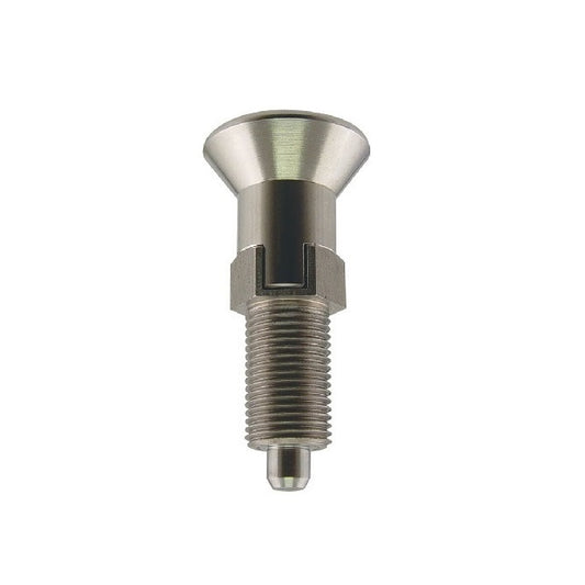 Indexing Pull Knob Plungers - M10x1 - Extra Fine - 50 mm - 2.3 N  - Stainless Steel 303 Similar to A2, 304, 18-8 