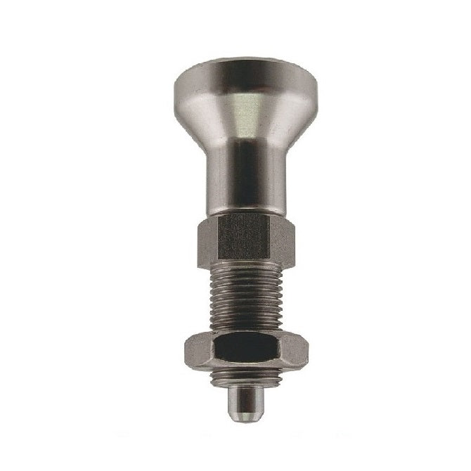 Plungers - Indexing - Non Locking - With Shoulder - Stainless With Knob
