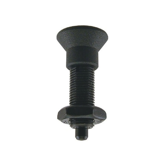 Indexing Pull Knob Plungers - M8 Fine - 8x1mm - 38.5 mm - 2.7 N No Collar - Steel