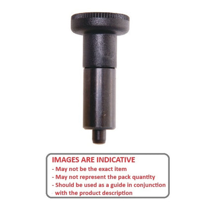 1117240 | PLI-P-080180-31-K-C --- Indexing Unthreaded Non Locking Plungers - 18x34 mm - 5.4 N With Knob - Steel Plunger