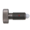 Spring Plungers - 1/2-13 UNC - 12.7mm - 22.2 mm - 5.6 N Knurled Handle - Steel Body with Acetal
