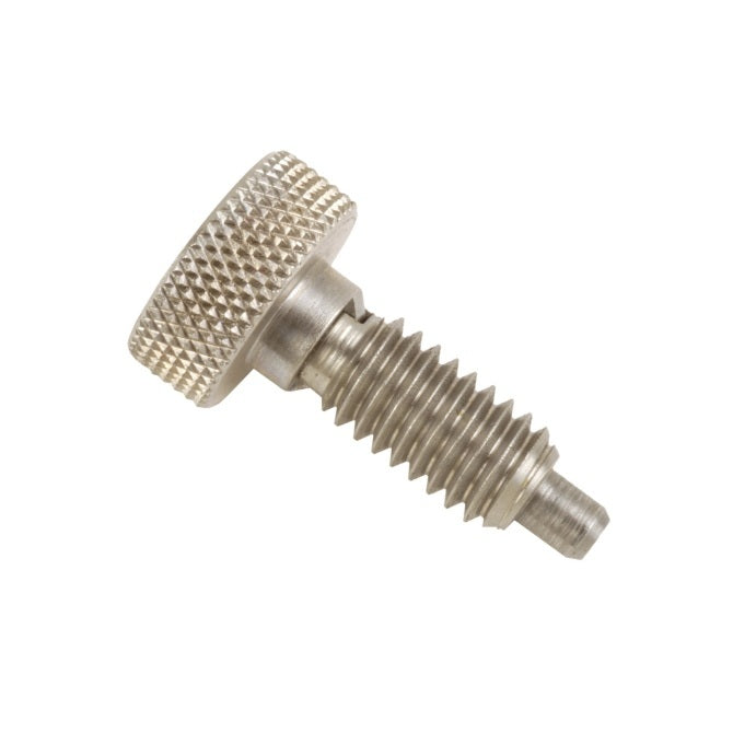 1076805 | PLST-079C-159-HKCLK-027 --- Spring Plungers - 5/16-18 UNC - 7.94mm - 15.9 mm - 4.5 N Knurled Handle - Steel Plunger